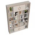 Modern Simple Open-grid Bookcase 3d model