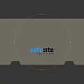 Sturdy Gray Rectangular SafeSite Enclosure With Support Feet And Branding