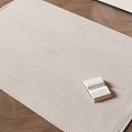Modern Square Carpet Fabric Carpet Plush Carpet 3d model
