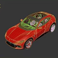 Red Sports Car With Sleek Exterior Design Stylish Wheels And Modern Interior Features