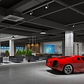 New Chinese car showroom auto show car 3d model