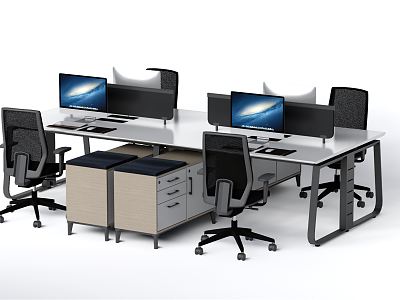 modern office desk and chair model