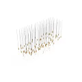 Stunning Modern Crystal Chandelier With Golden Metal Frames And Hanging Glass Pendants