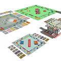 Modern Board Game 3d model