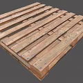 Sturdy Wooden Pallet With Slatted Design For Storage And Shipping Use