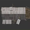 Shabby Wooden House With Damaged Corrugated Iron Roof And Broken Windows