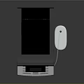 Modern Black Coffee Machine With Digital Display And Silver Water Tank