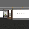 New Chinese Front Desk Aisway Public Area 3d model