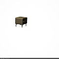 Elegant Modern Beige Nightstand With Drawer Gold Handle And Gold Legs