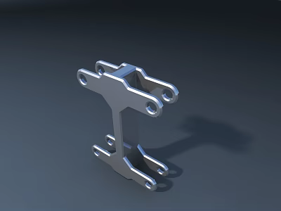 Smart Machine Precision Metal Component With Multiple Holes And Mechanical Design 3d model