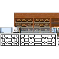Modern Container Bread Selling Desk 3d model