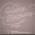 Happy Birthday Neon Lighting Combination With USB Powered And Color Changing
