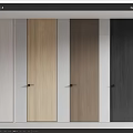 Modern Interior Hinged Doors In Various Wooden Tones And Neutral Colors