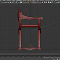 Classic Wooden Single Chair With Intricate Carved Details And Dark Finish