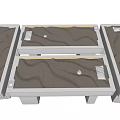 Modern Massage Bed With White Frame Dark Cushioned Surface And Comfortable Pillow