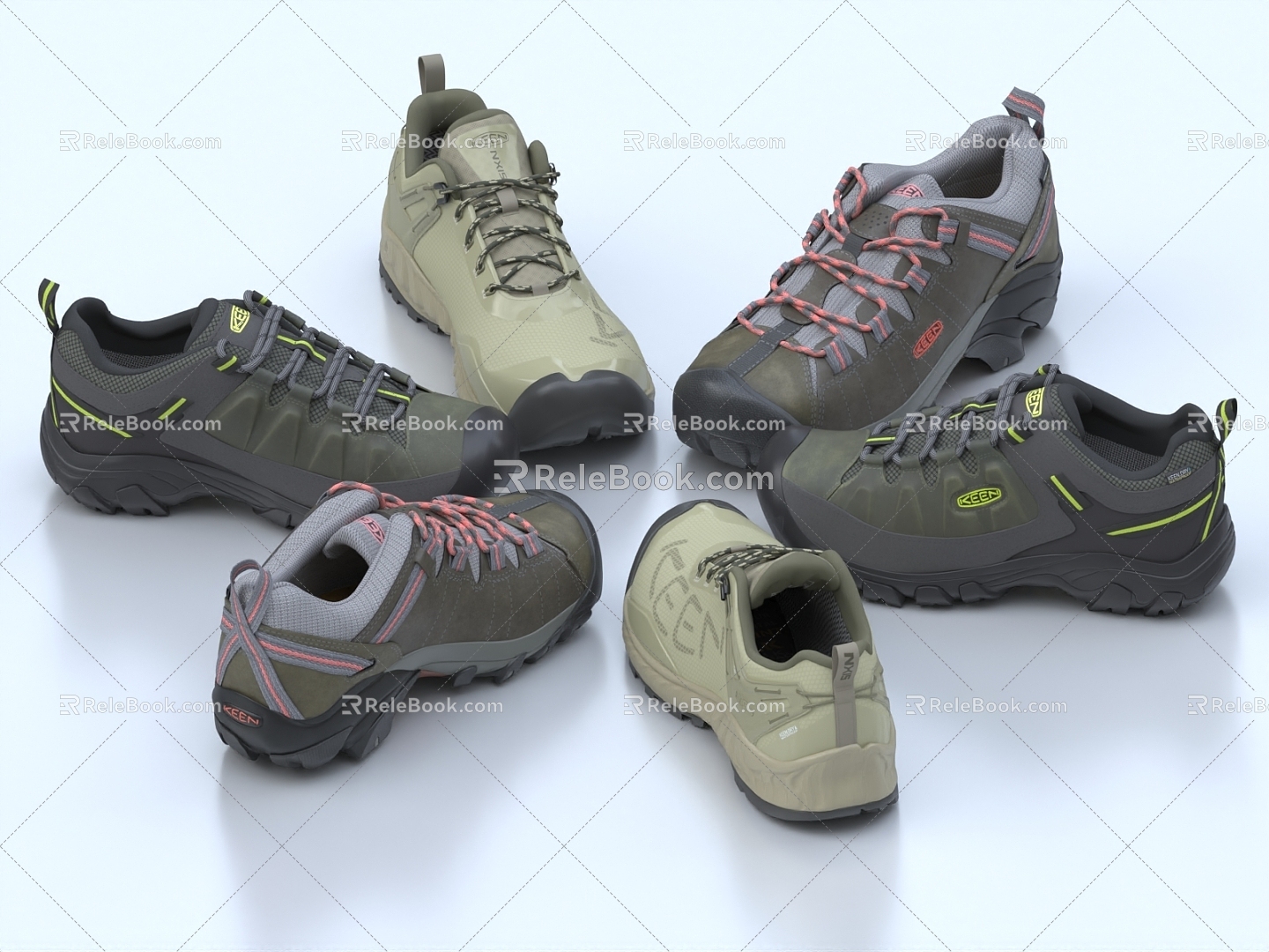 Hiking Shoes Shoes Wear-resistant Shoes Outdoor Shoes Waterproof Shoes Hiking Shoes sneaker 3d model