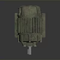 Heavy Duty Industrial Electric Motor With Metal Casing Bolted Base And Heat Sink Structure