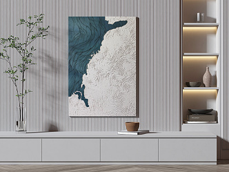 modern decorative painting 3d model