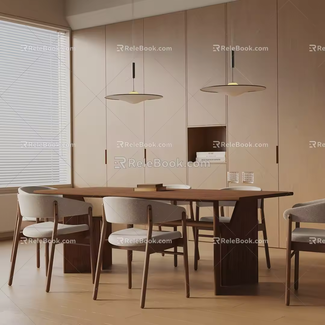 Modern table combination 3d model