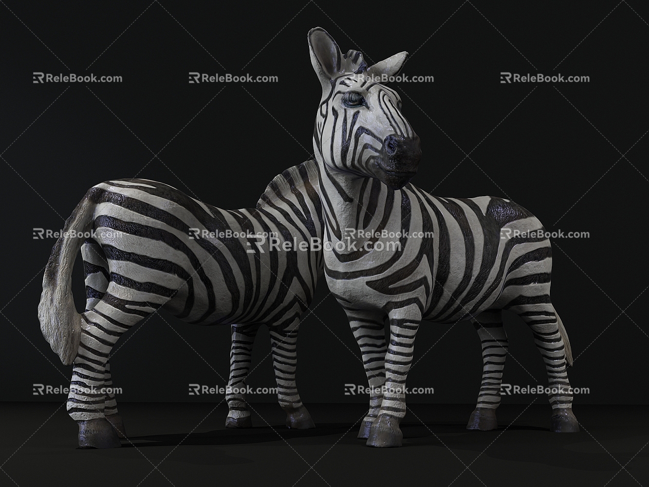 Modern Zebra 3d model