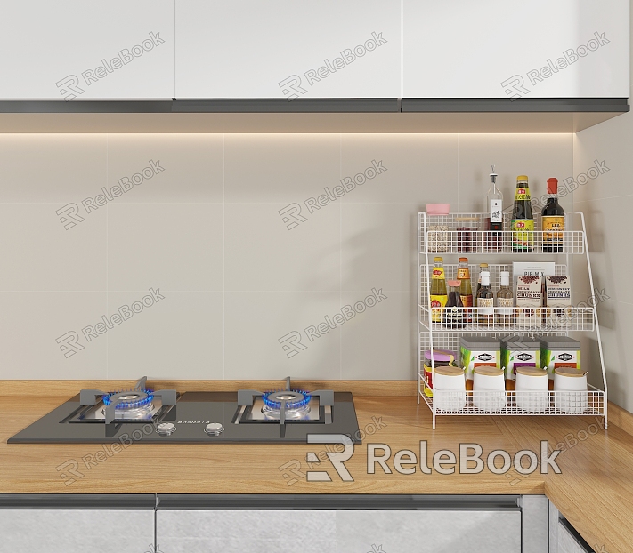 Kitchen seasoning rack model