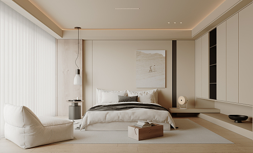 Quiet Bedroom Home Master Bedroom 3d model