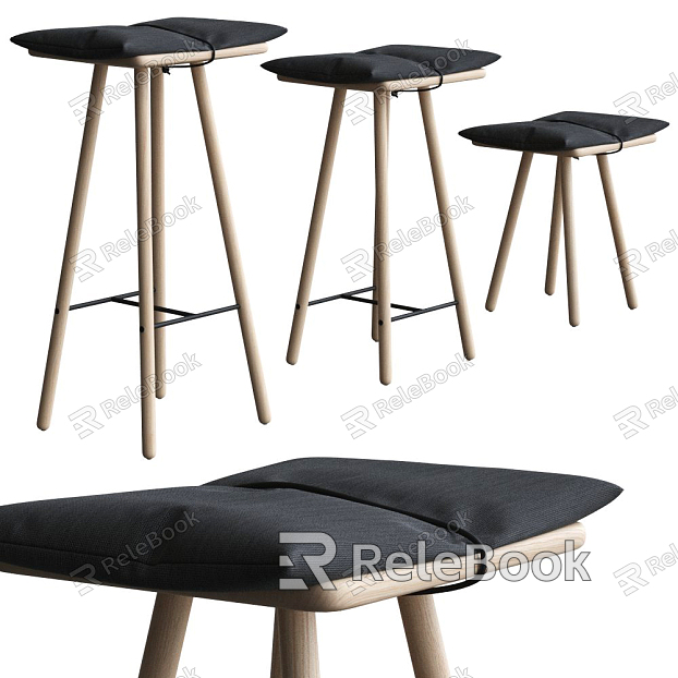 Nordic Bar Stool and Chair model