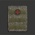 Camouflage Medical Kit With Red Cross And Straps For Daily Use