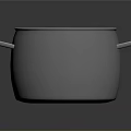 Metal Cooking Pot with Silver Double Handles and Red Yellow Stew Ingredients for Kitchen Use