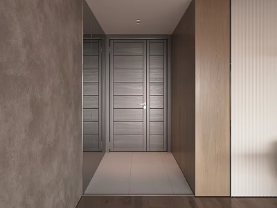 Entry door mother door security door single door wooden door double door 3d model