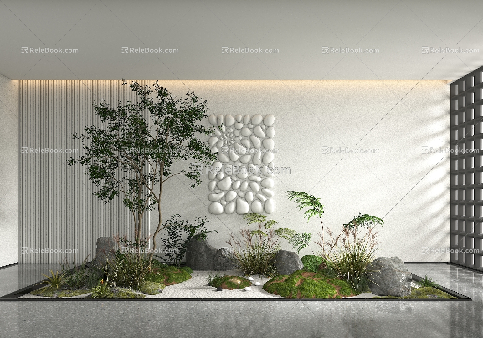 Landscape Indoor Plants 3d model