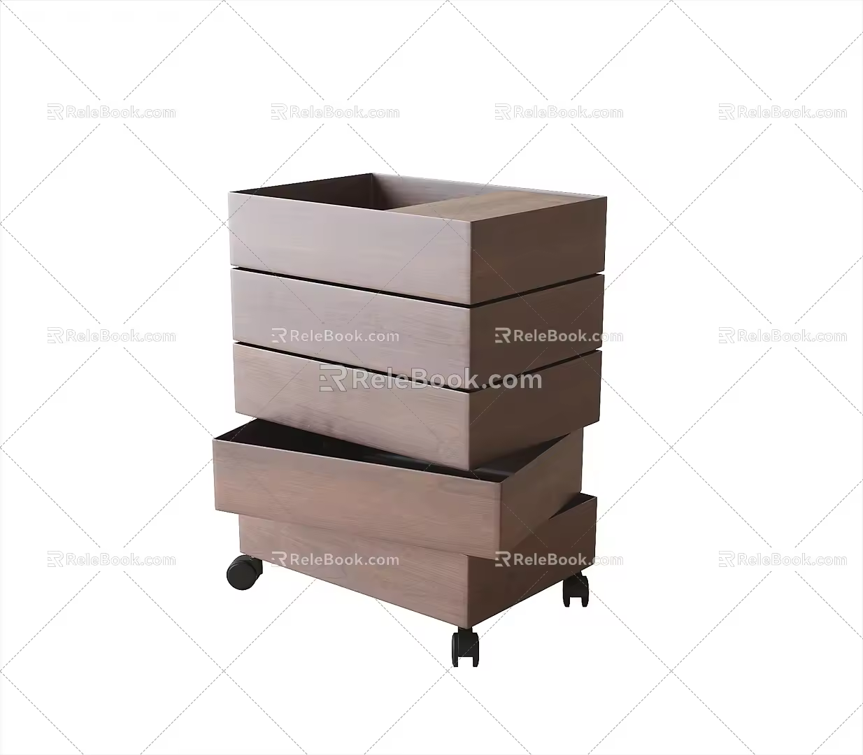Antique style bedside table side table side table 3d model