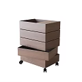 Antique style bedside table side table side table 3d model