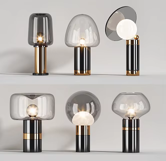 Light Luxury Table Lamp Table Lamp Combination 3d model