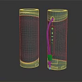 Sony Green Cylindrical Portable Bluetooth Speakers With Strap And Modern Design