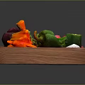 Fresh Colorful Vegetables on Wooden Cutting Board with Beets Avocado Radishes and Bell Peppers