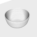 Shiny Stainless Steel Dinnerware Set With Round Bowl For Modern Kitchen Use