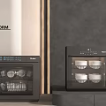 Haier Kitchen Appliances Dish Sterilizers With Glass Door In Modern Poliform Kitchen Design