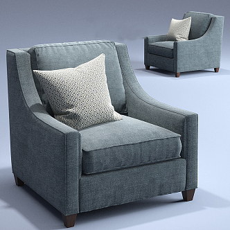 Single sofa 3d model