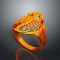 Stylish Gold Scorpion Design Ring Daily Life Fashion Accessory