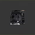 Computer Motherboard With CPU Socket RAM Slots Chipset And Interface Connectors