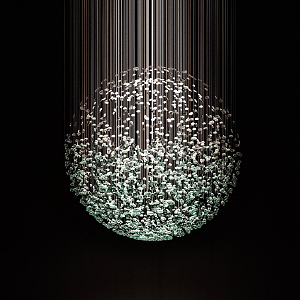 Modern chandelier spherical chandelier 3d model