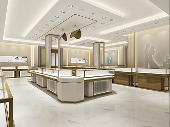 Modern Jewelry Store 3d model