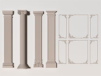 Jane's Roman Column 3d model