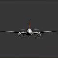 Detailed Qantas Aircraft Model With White Body And Red Tail For Aerospace