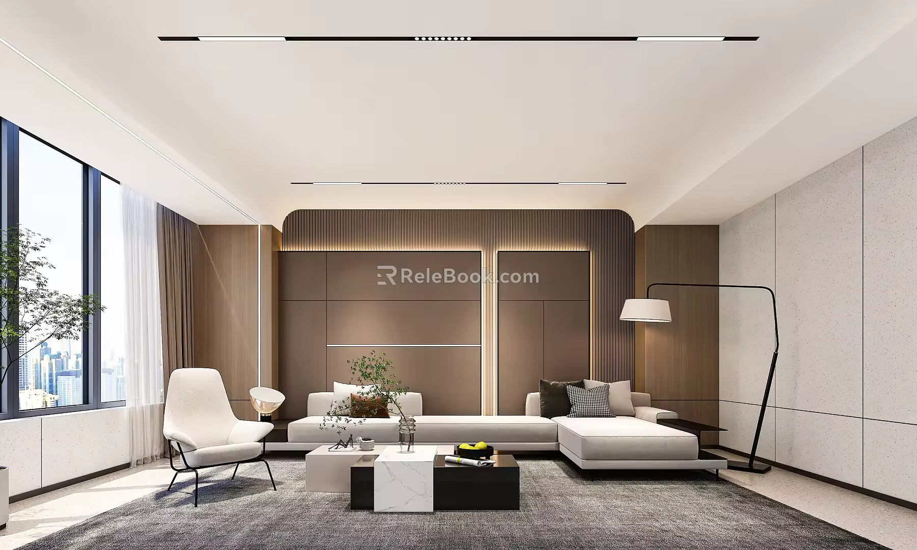 Modern Reception Room Reception Room 3d model