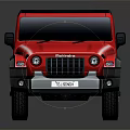 Red Off Road SUV With Black Roof And X Treme Stylish Exterior Design
