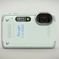 Olympus Tough Digital Camera With White Body Durable Design And Built In Lens