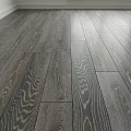 Gray Oak Wooden Flooring With Natural Wood Grain Pattern And Smooth Surface