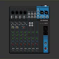 Yamaha Professional Audio Mixer With Control Knobs Faders And LED Indicators